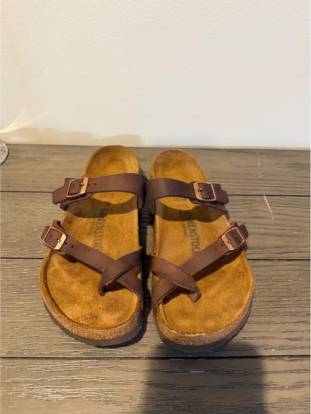 Birkenstock Brown Leather Sandals Size Women’s 38/7.5